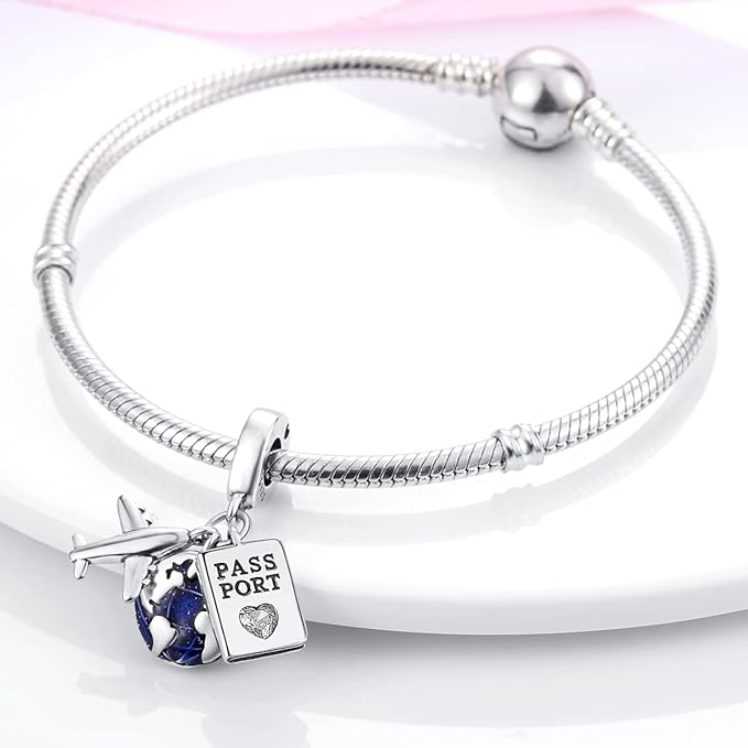 925 Sterling Silver Travel Charm